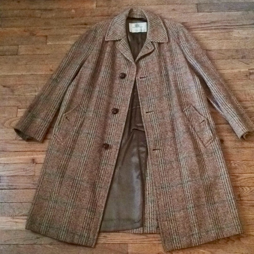 Vintage Men’s Aquascutum Wool Tweed Overcoat